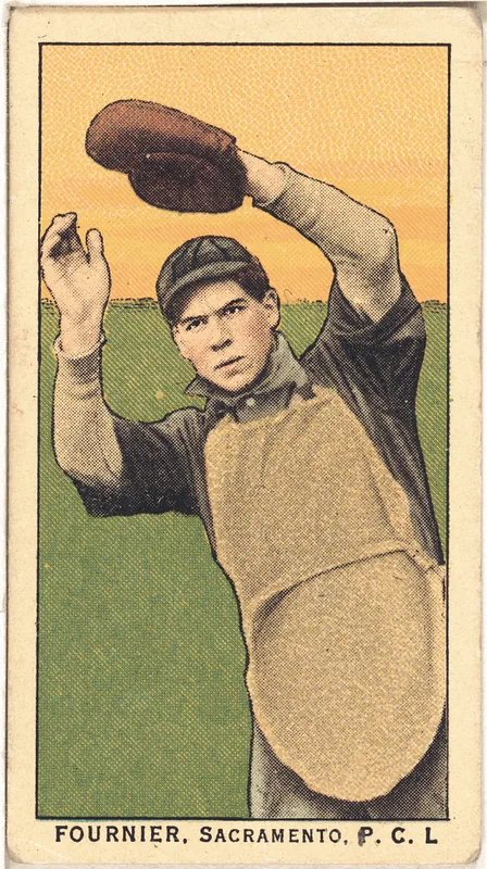 Front of John Fournier card, 1909 T212 Obak, catalog no. 137