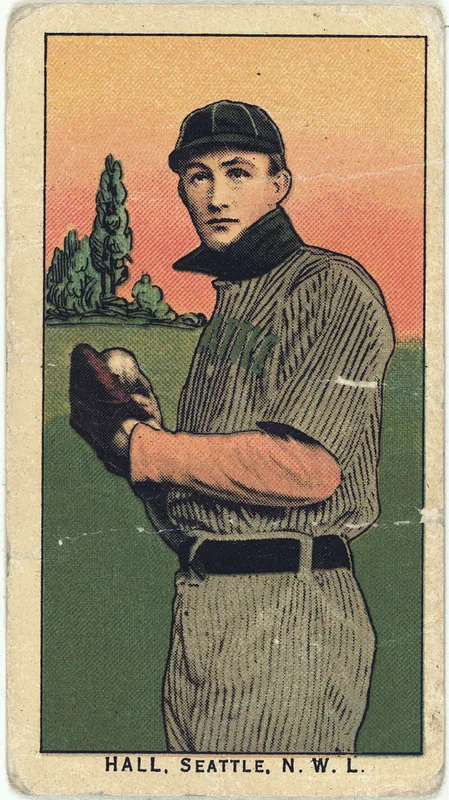 Front of Clyde Hall card, 1909 T212 Obak, catalog no. 146