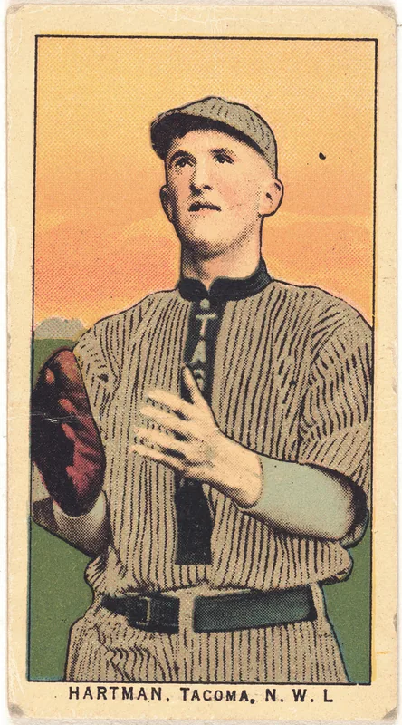Front of Francis Hartman card, 1909 T212 Obak, catalog no. 148