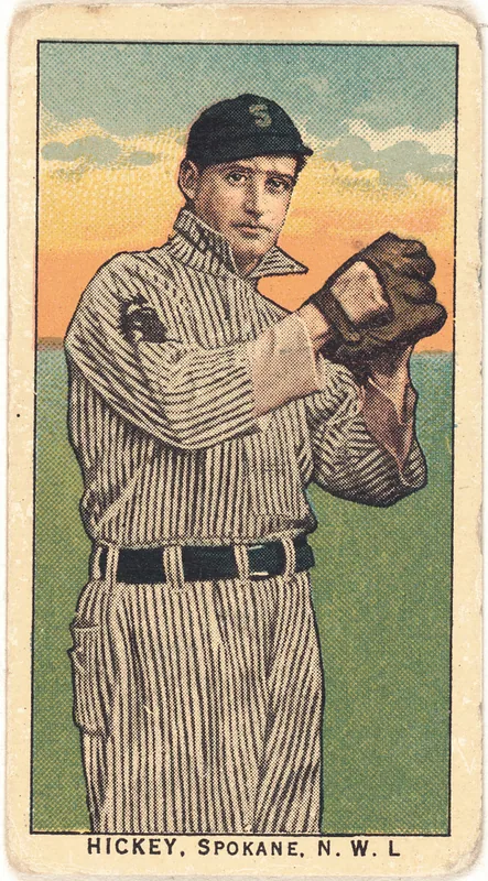 Front of Jack Hickey card, 1909 T212 Obak, catalog no. 153