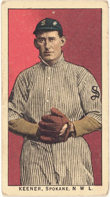Front of Roy Keener card, 1909 T212 Obak, catalog no. 165
