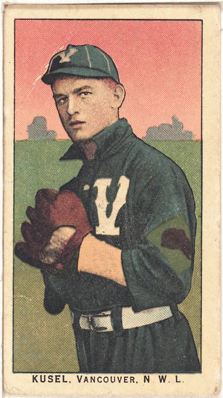 Front of Ed Kusel card, 1909 T212 Obak, catalog no. 170