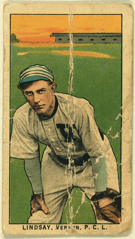 Front of William Lindsay card, 1909 T212 Obak, catalog no. 174