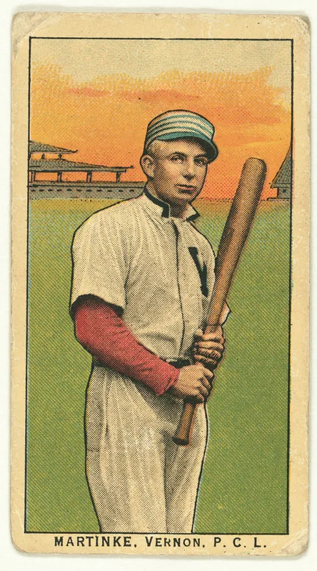 Front of Felix Martinke card, 1909 T212 Obak, catalog no. 179