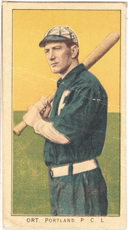 Front of George Ort card, 1909 T212 Obak, catalog no. 198