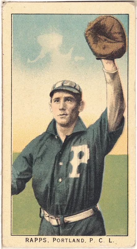 Front of William Rapps card, 1909 T212 Obak, catalog no. 204
