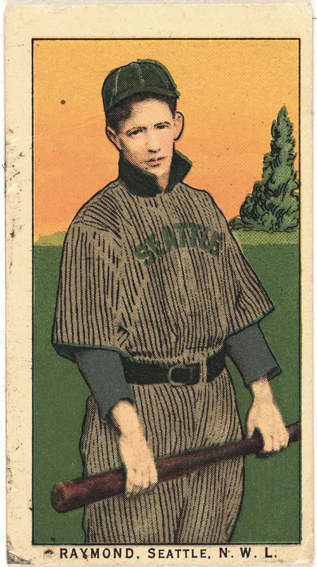 Front of Frank Raymond card, 1909 T212 Obak, catalog no. 206