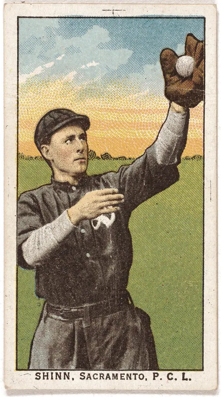 Front of James Shinn card, 1909 T212 Obak, catalog no. 218