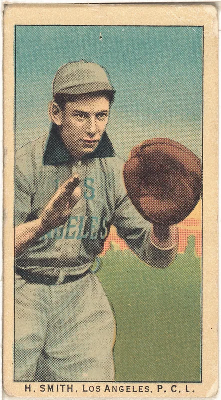 Front of Hugh Smith card, 1909 T212 Obak, catalog no. 219