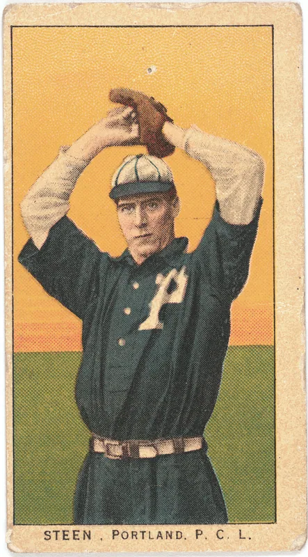 Front of Bill Steen card, 1909 T212 Obak, catalog no. 225