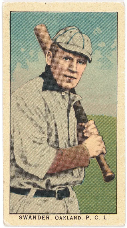 Front of Edward Swander card, 1909 T212 Obak, catalog no. 233