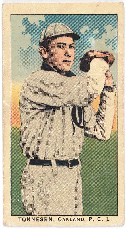 Front of Lefty Tonnesen card, 1909 T212 Obak, catalog no. 238