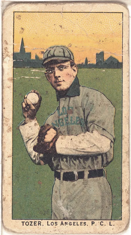 Front of Bill Tozer card, 1909 T212 Obak, catalog no. 239
