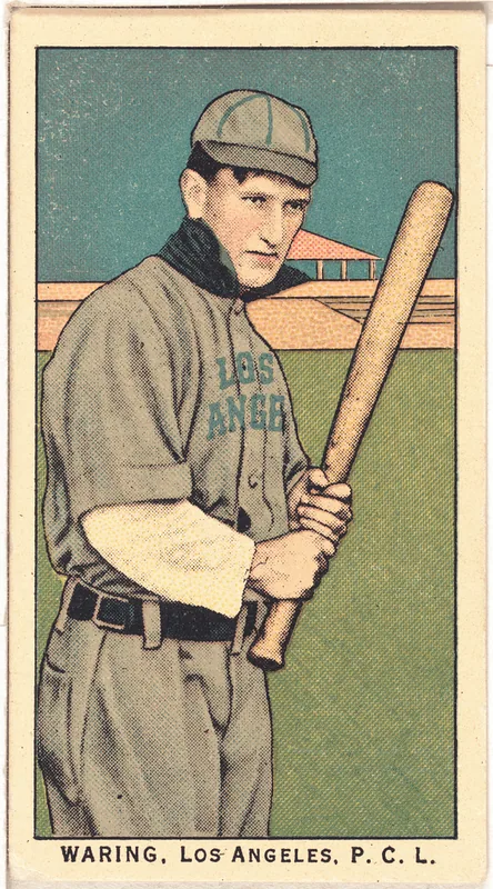 Front of Ted Waring card, 1909 T212 Obak, catalog no. 243