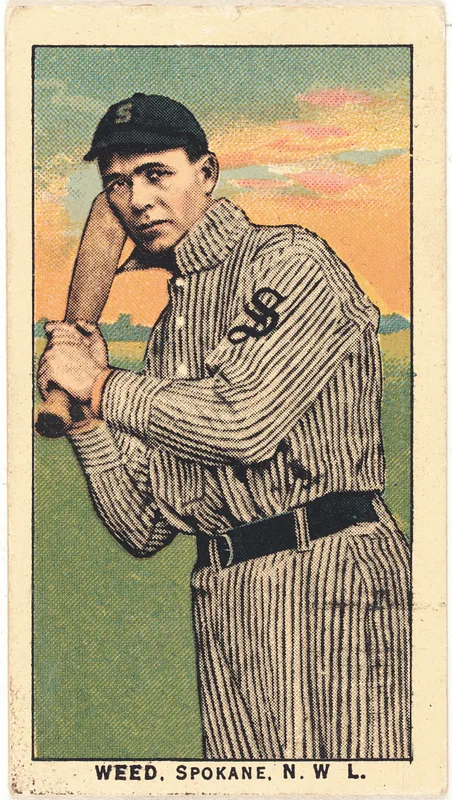 Front of Fred Weed card, 1909 T212 Obak, catalog no. 245