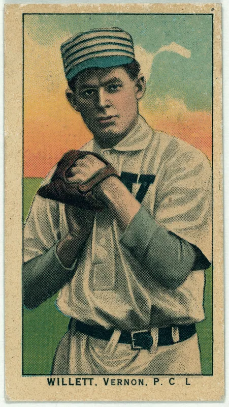Front of Roy Willett card, 1909 T212 Obak, catalog no. 247