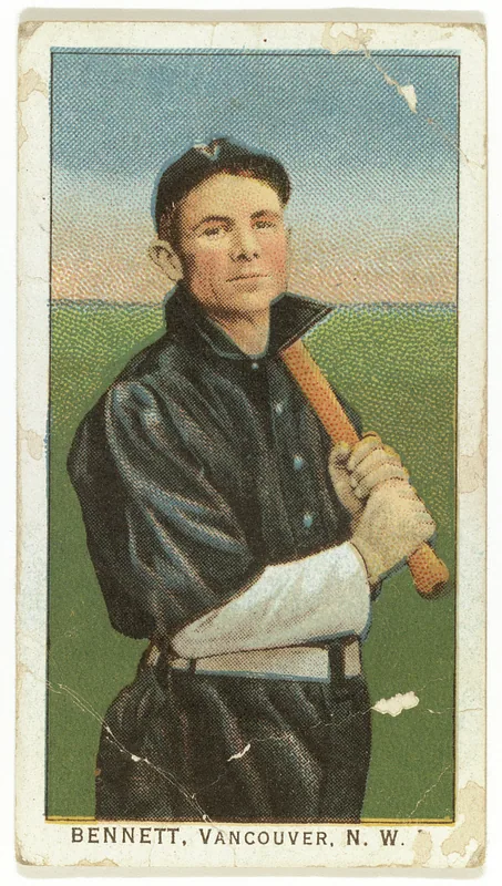 Front of Pug Bennett card, 1909 T212 Obak, catalog no. 262
