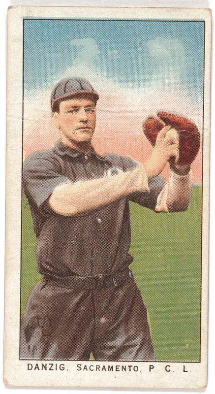 Front of Harold Danzig card, 1909 T212 Obak, catalog no. 292