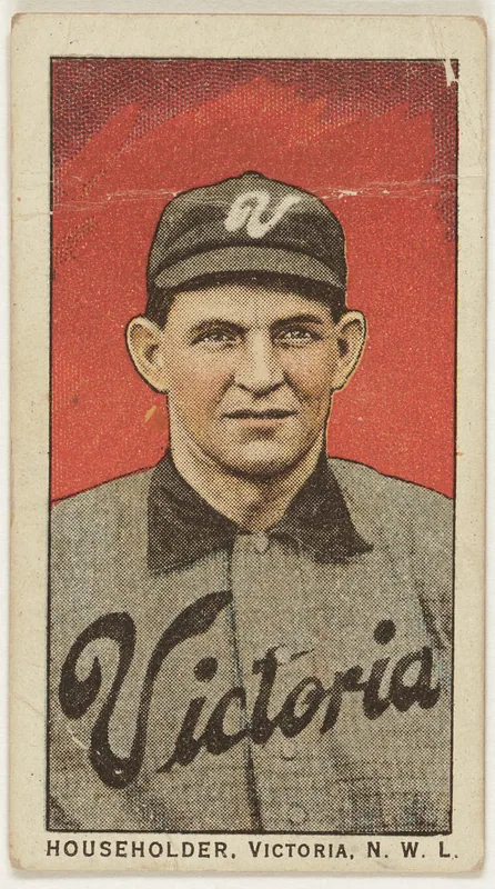 Front of Ed Householder card, 1909 T212 Obak, catalog no. 321