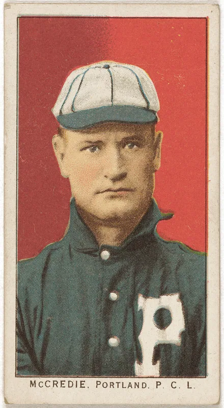 Front of Judge McCredie card, 1909 T212 Obak, catalog no. 342