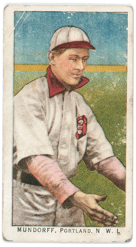 Front of Rabbit Mundorff card, 1909 T212 Obak, catalog no. 356