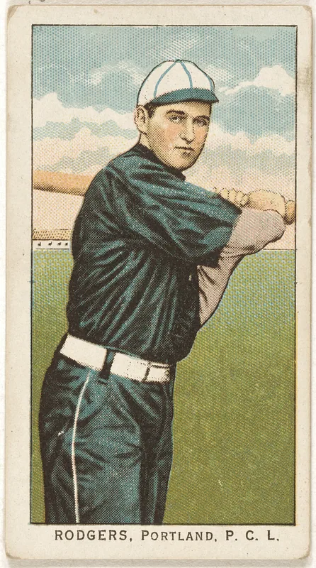 Front of Wilbur Rodgers card, 1909 T212 Obak, catalog no. 376
