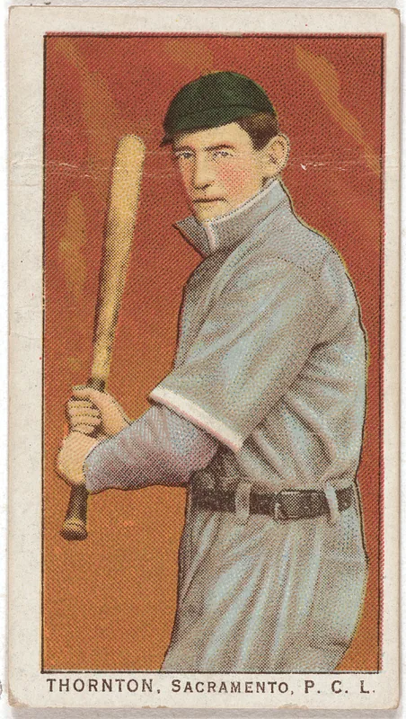 Front of Frank Thornton card, 1909 T212 Obak, catalog no. 407