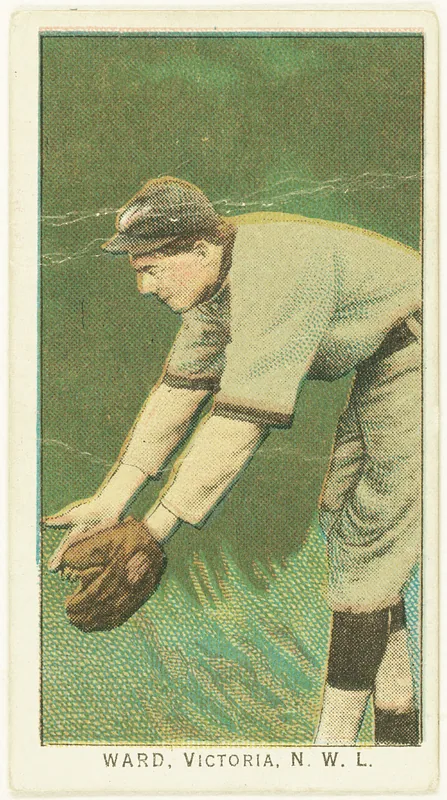 Front of Vincent Ward card, 1909 T212 Obak, catalog no. 413