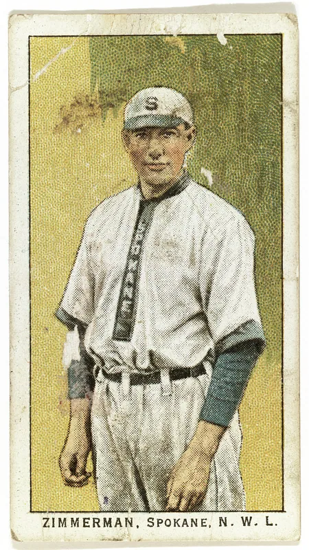 Front of L. E. Zimmerman card, 1909 T212 Obak, catalog no. 426