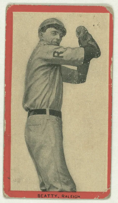 Front of Desmond Beatty card, 1910 T210 Old Mill, catalog no. 31