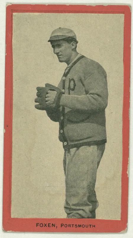 Front of Thomas Foxen card, 1910 T210 Old Mill, catalog no. 205