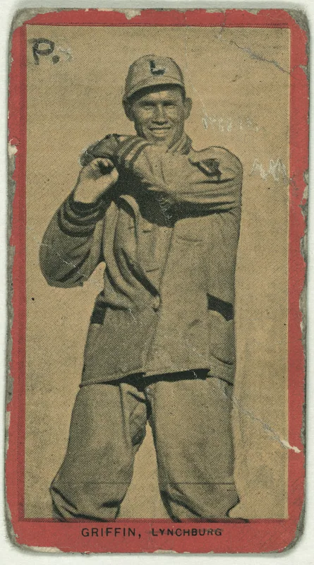 Front of Harry Griffin card, 1910 T210 Old Mill, catalog no. 235