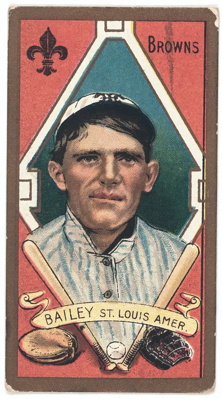 Front of Bill Bailey card, 1911 T205 Gold Borders, catalog no. 42