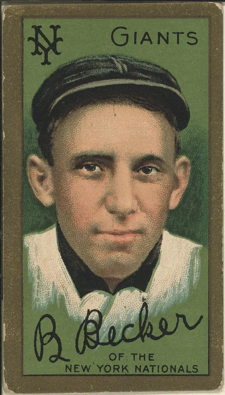Front of Beals Becker card, 1911 T205 Gold Borders, catalog no. 97