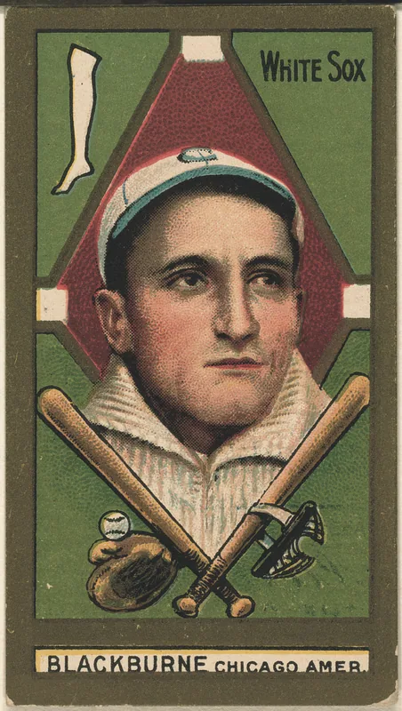 Front of Lena Blackburne card, 1911 T205 Gold Borders, catalog no. 147