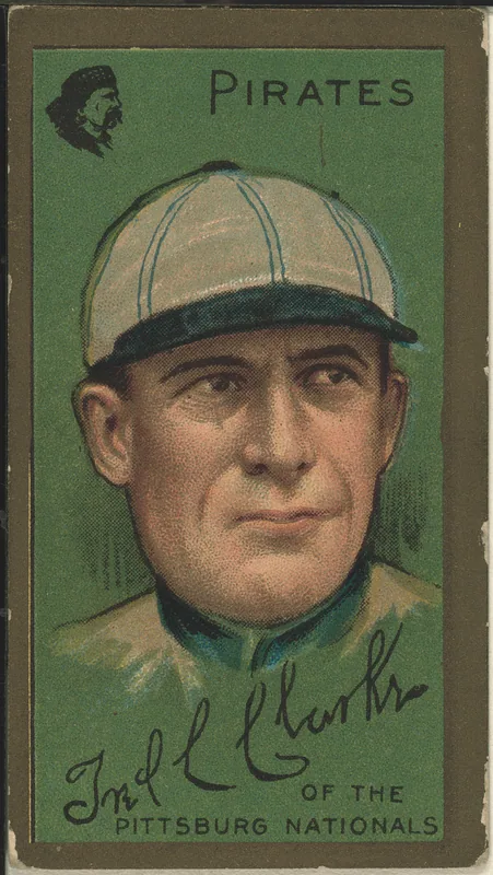 Front of Fred Clarke card, 1911 T205 Gold Borders, catalog no. 255