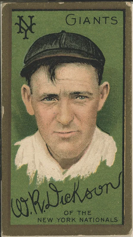 Front of W.R. Dickson card, 1911 T205 Gold Borders, catalog no. 343