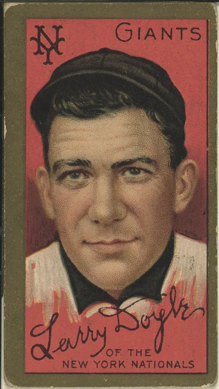 Front of Larry Doyle card, 1911 T205 Gold Borders, catalog no. 395