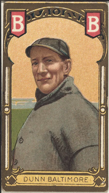 Front of Jack Dunn card, 1911 T205 Gold Borders, catalog no. 405