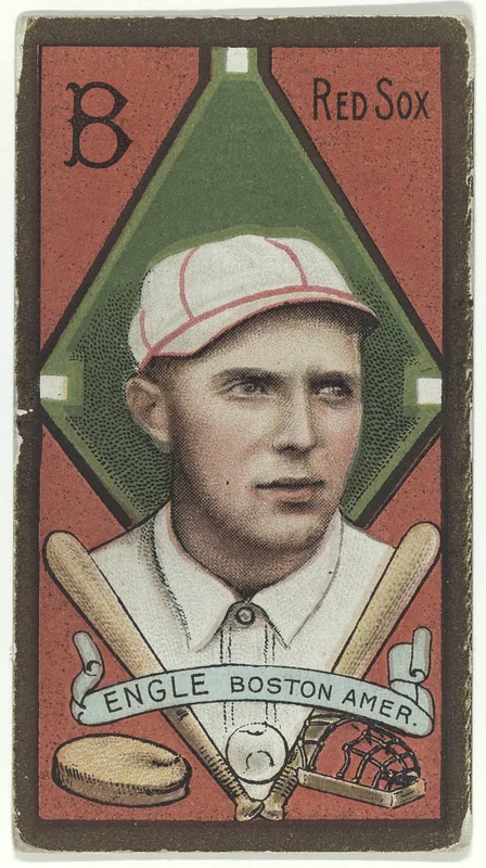 Front of Clyde Engle card, 1911 T205 Gold Borders, catalog no. 426