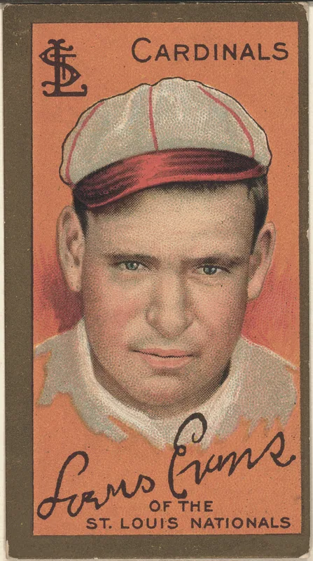 Front of Louis Evans card, 1911 T205 Gold Borders, catalog no. 437