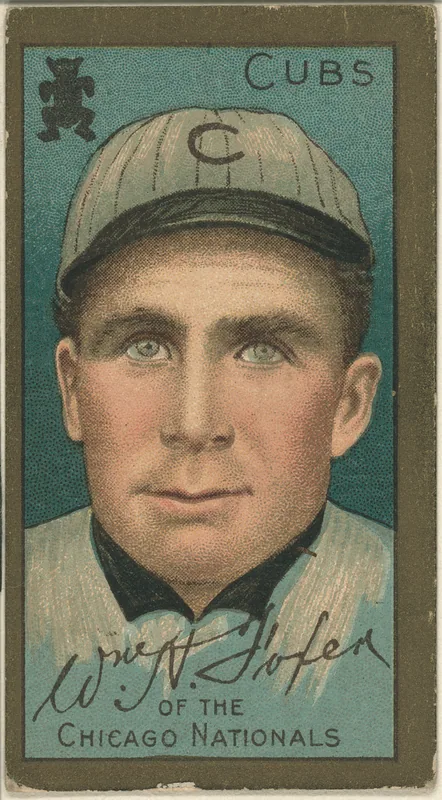 Front of Bill Foxen card, 1911 T205 Gold Borders, catalog no. 506