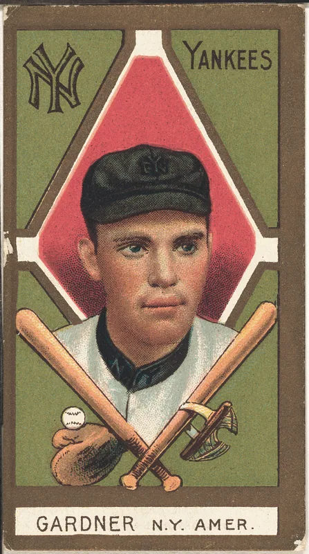 Front of Earle Gardner card, 1911 T205 Gold Borders, catalog no. 522