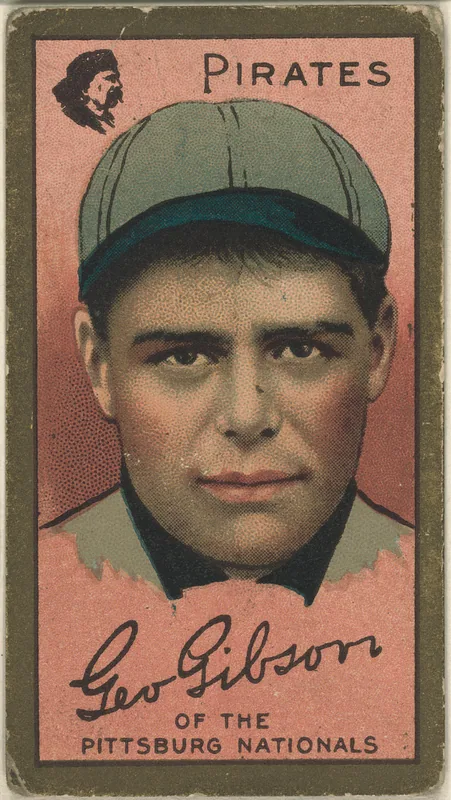 Front of George Gibson card, 1911 T205 Gold Borders, catalog no. 537