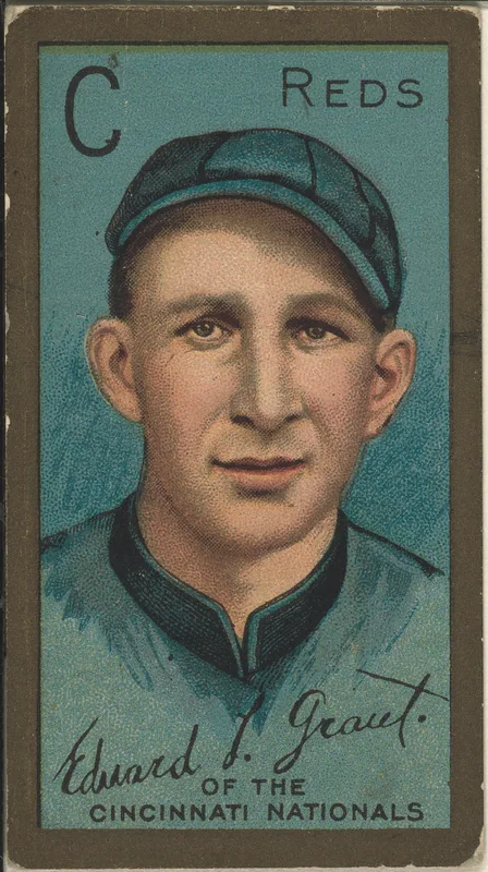 Front of Eddie Grant card, 1911 T205 Gold Borders, catalog no. 563