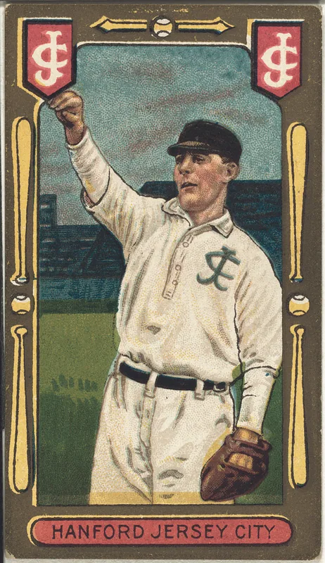 Front of Charlie Hanford card, 1911 T205 Gold Borders, catalog no. 587
