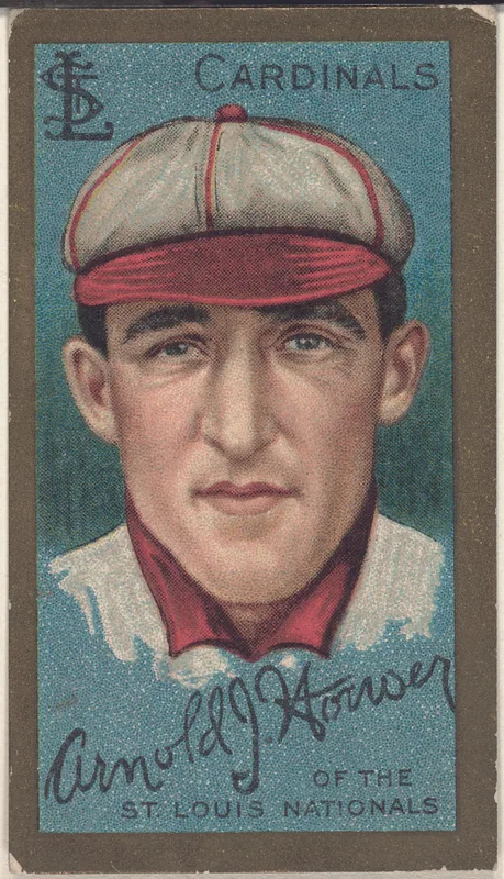 Front of Arnold J. Hauser card, 1911 T205 Gold Borders, catalog no. 608