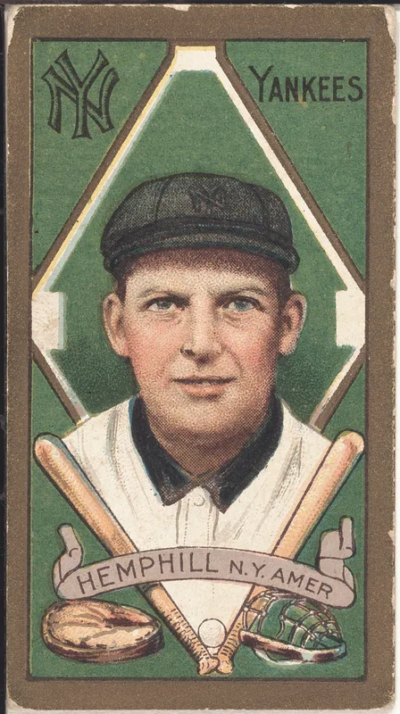 Front of Charlie Hemphill card, 1911 T205 Gold Borders, catalog no. 611