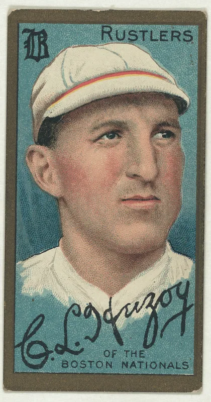 Front of C.L. Herzog card, 1911 T205 Gold Borders, catalog no. 626