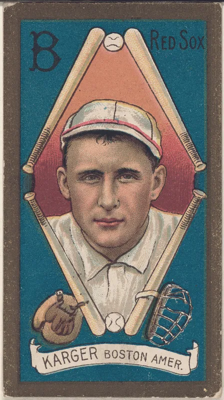 Front of Ed Karger card, 1911 T205 Gold Borders, catalog no. 710